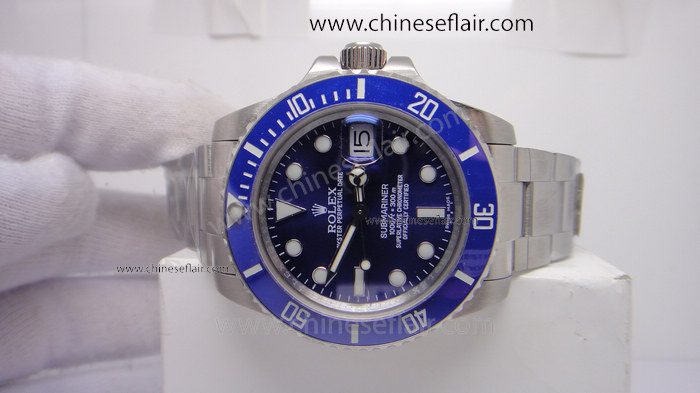 Rolex Submarine Replica Swiss Grade ETA2836 Movement SS Blue Wat